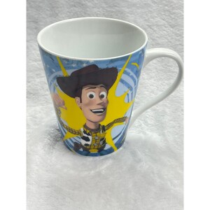 Disney Pixar Toy Story Buzz Lightjahre/Woody Keramik Kaffeebecher konische Tasse Bild 2