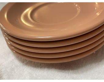 Dallas Ware Vintage  CS-41  Restaurant 12 Saucers/Plates5 1/2 inch Pink Melamine