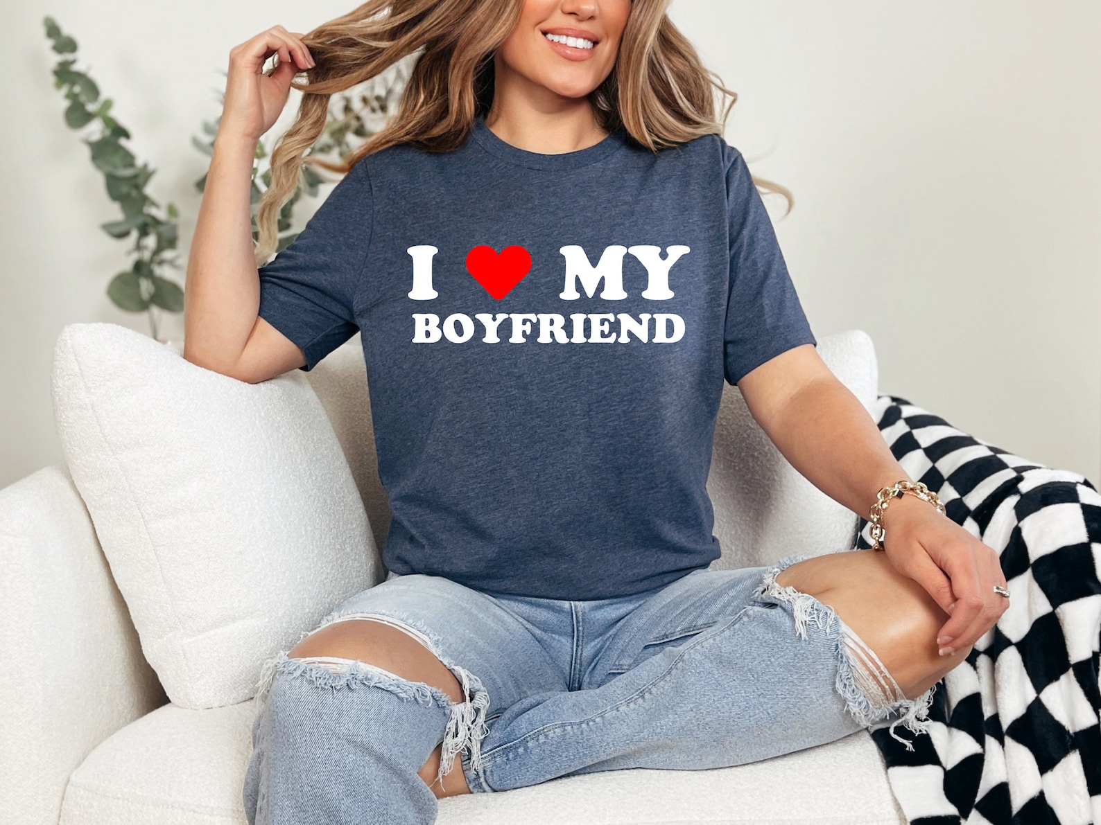 I Love My Boyfriend T-shirt, I Heart My Boyfriend Shirt, Valentines Day