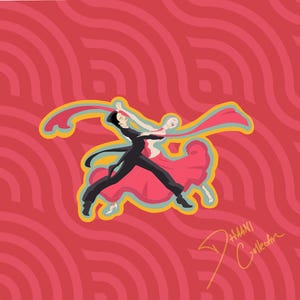 Adesivo Bem-vindo ao salão de baile - Adesivo laminado de vinil