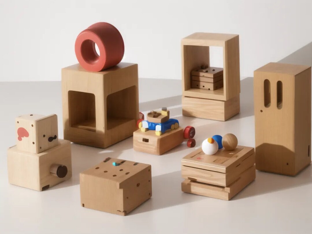 Educational Wooden Building Blocks for Creative Play Etsy