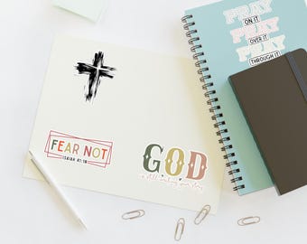 Christian Encouragement Sticker Set, Bible Verse Planner Stickers