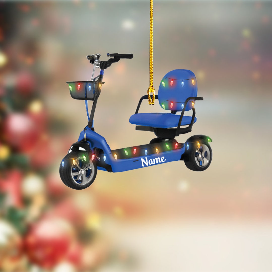 Personalized Mobility Scooter Ornament Mobility Scooter Etsy