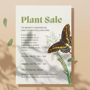 Editable Plant Sale Flyer Template, Charity Event Flyer, School, Fundraising Event Invite, Church, Community Event, Instant Download