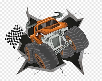 Printable Monster Trucks PNG, Monster Jam, PNG file, DIY Party Decor, Cricut file, Cake Topper, Cutout, Instant Download