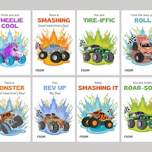 Monstertruck Valentinstag Karten, Valentinstag Valentinstag Karte, Monster Jam Valentinstag Karte, Monster Jam Karte, Instant Download