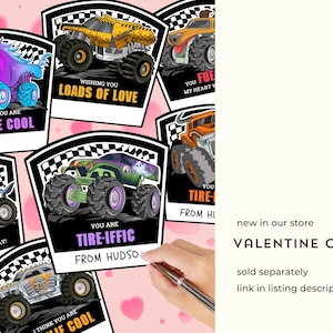 CUSTOM Name Monster Trucks Stickers, Personalized Durable Vinyl Kiss-Cut Stickers, Monster Jam Stickers image 11