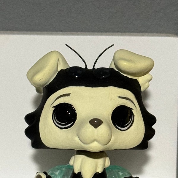 lps ooak custom bee collie