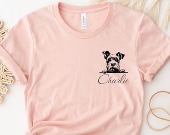 Custom Miniature Schnauzer T-Shirt, Dog Mom Gift