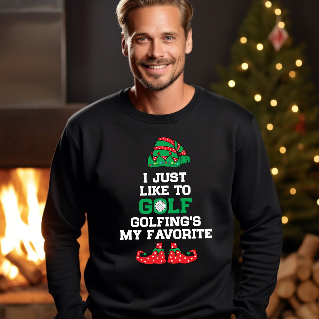 FUNNY GOLF CHRISTMAS Sweatshirt, Golfer Gift, Unisex Golf Sweatshirt