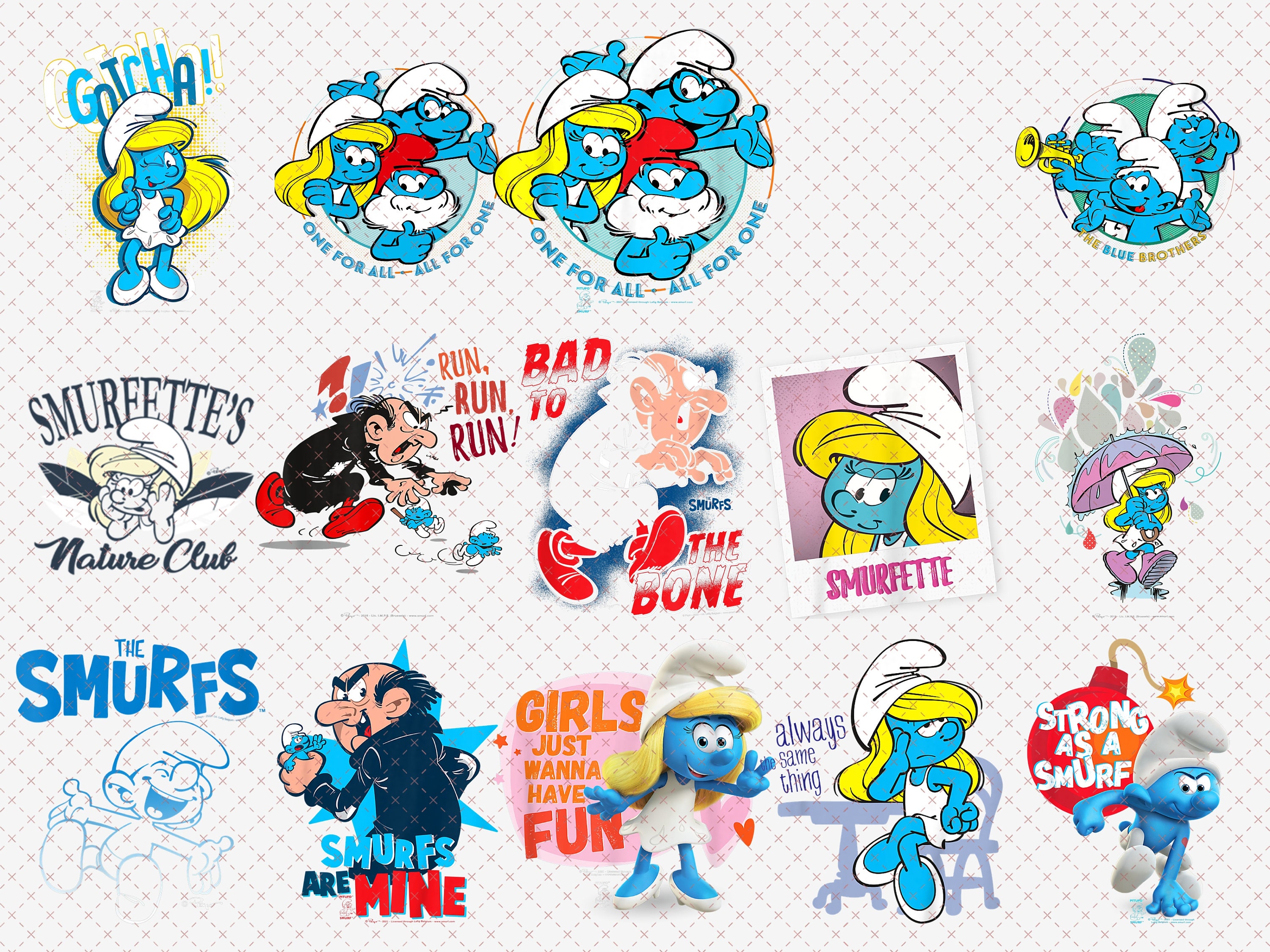 Snorks and Smurfs PNG Bundle Snorks and Smurfs Gift Snorks Etsy