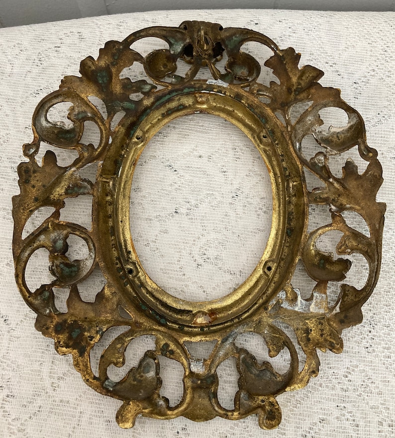 Antique Ornate Brass Frame - Etsy
