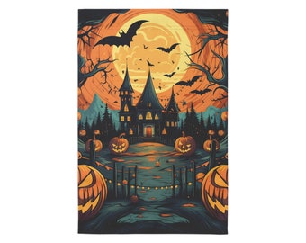 Halloween Garden Flag Happy Halloween garden flag  Holiday garden  Flag unusual unique garden flag fall garden flag  festive garden  flag