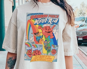Comfort Colors® Kool Aid '84 Shirt - Grappig shirt, grafisch shirt, schattig grafisch T-shirt, vintage kindershirt, retro Kool Aid shirt