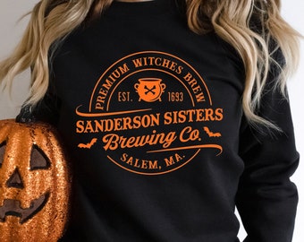 Sudadera de Sanderson Sister Brewing Co., sudadera con capucha de Sanderson Sisters, suéter de Sanderson Sister, sudadera de Halloween, sudadera con capucha de Sanderson