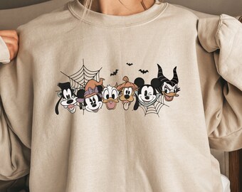 Spooky Mouse and Friends Sweatshirt, Mickey Boo Halloween Sweatshirt, Pumpkin Mickey, Disney Spooky Sweatshirt, Disney Halloween Hoodie