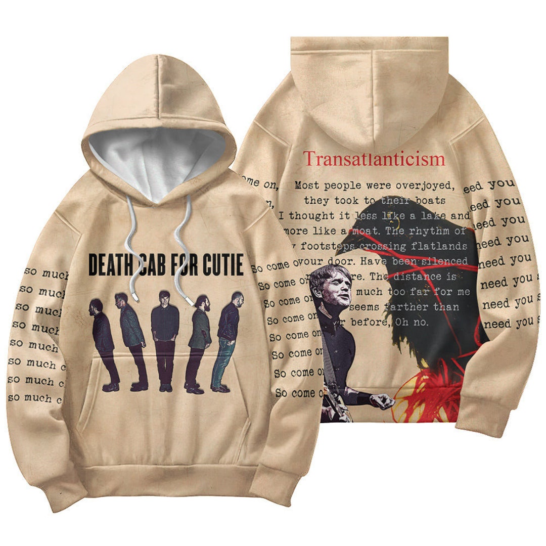 Death Cab for Cutie Tour 2024 Hoodie Transatlanticism Lyric Etsy