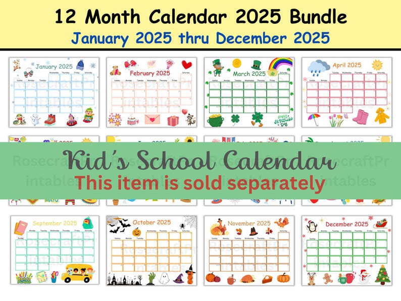 EDITABLE, January 2025 Calendar, 2025 January Calendar, Anne of Green