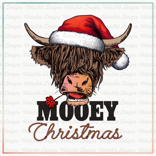 Christmas Cow PNG Mooey Christmas, Shirt Sublimation Design PNG Cow Christmas Animals Christmas, western christmas Shirt Png, Xmas PNG