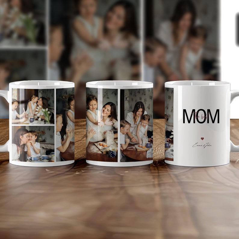 Photo Mug Template Bundle: 50+ Collage Designs, Canva Editable (Digital Download) image 8
