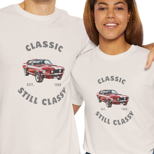 Classic Still Classy Red Sport Car Unisex T-Shirt, Vintage Car Shirt, Old Car Shirt, Retro Sport Car Tee, Men Tee, Teen Shirt, Gift for Him