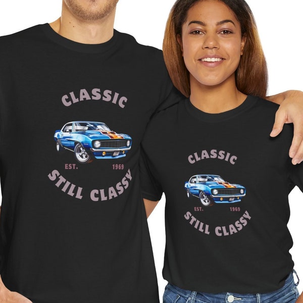 Classic Still Classy Sport Blue Car Unisex T-Shirt, Vintage Car Shirt, Old Car Shirt, Retro Sport Car Tee, Men Tee, Teen Shirt, Gift for Him