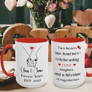 Personalized Mug for Couples Custom Mug Personalized Gift Valentine’s Day Gift ForHim Anniversary Gift Gift For Girlfriend Gift For Her Mugs