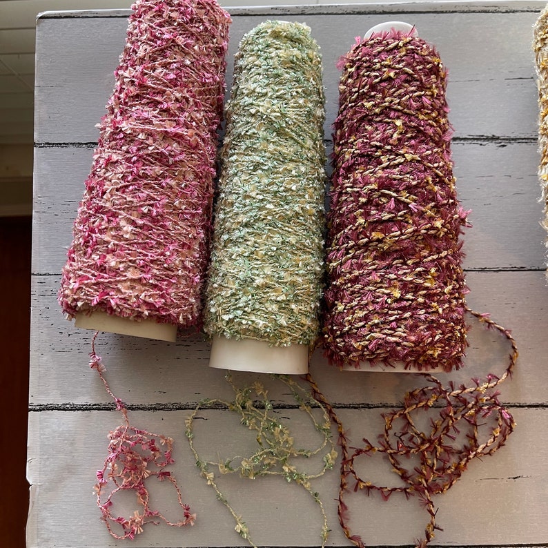 Novelty Yarn for Stunning Wearables Yarn in Multicolor With Shiny