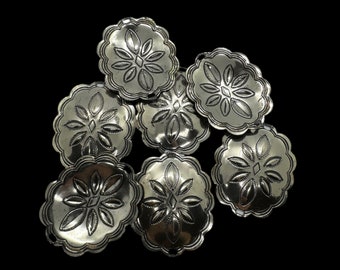 Metal embossed flowers | DIY craft supply | Vintage | Decoration accessory | Home Decor