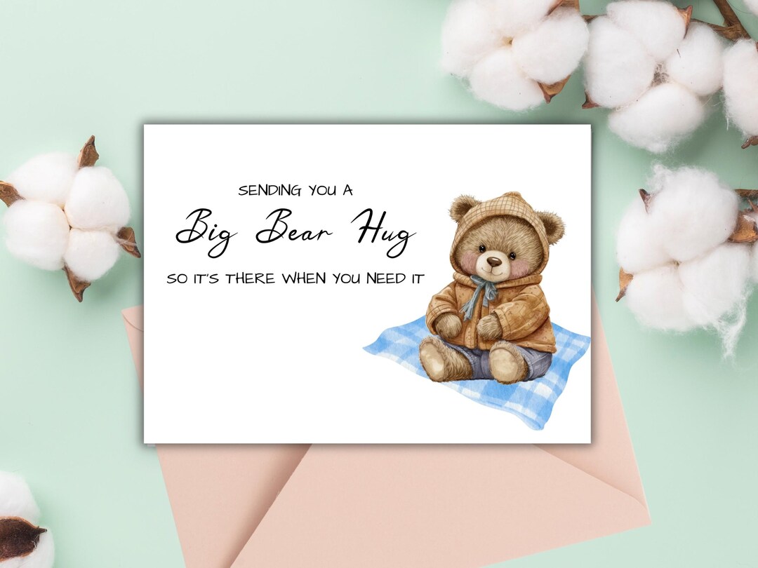 Bear Hug Sympathy Teddy Bear For Child Lenwen A Bear Hug Gift Get