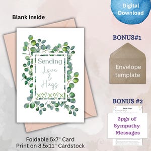 Watercolor Print Card of Support For Difficult Times