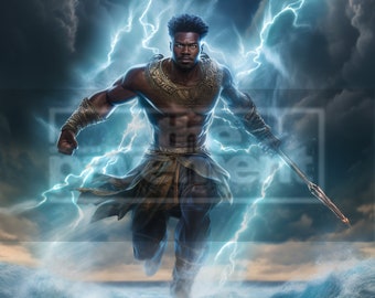 Young African Gods PNG 5 Pack