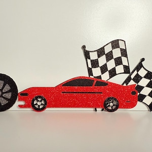 RACE CAR cake topper set