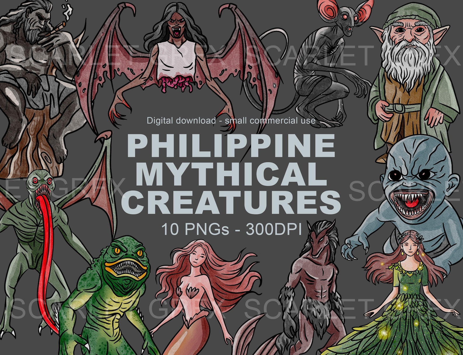 PHILIPPINE FOLKLORE MYTHICAL CREATURES visual data 5