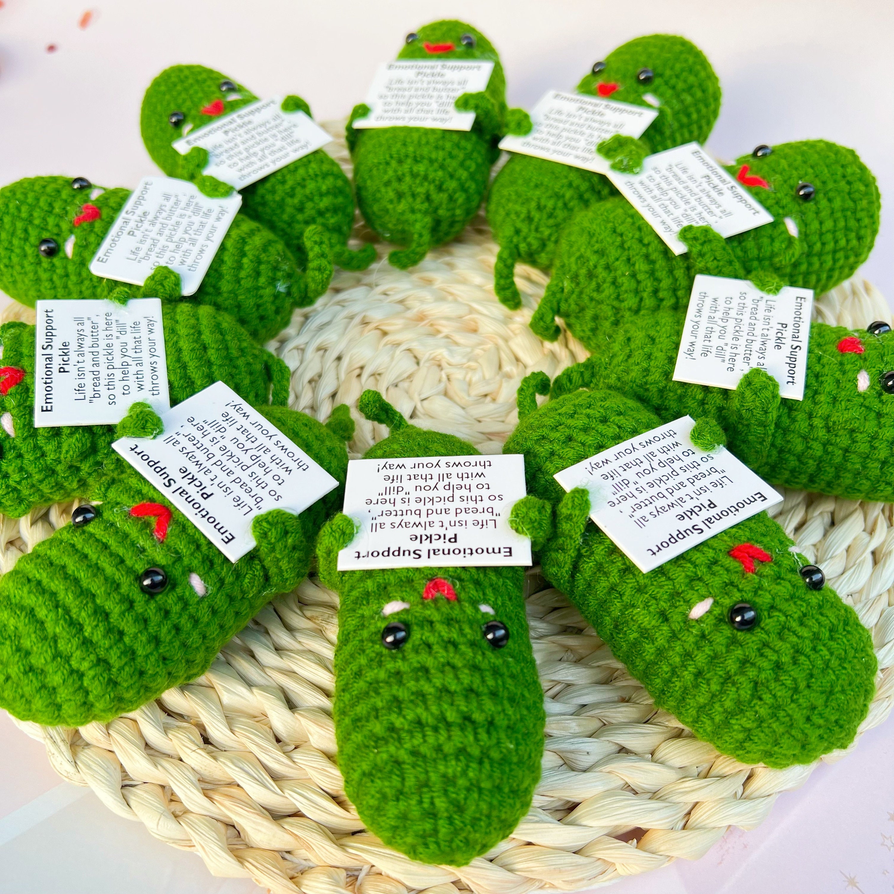 Weird Stuff SACHPER Emotional Support Pickle Crochet