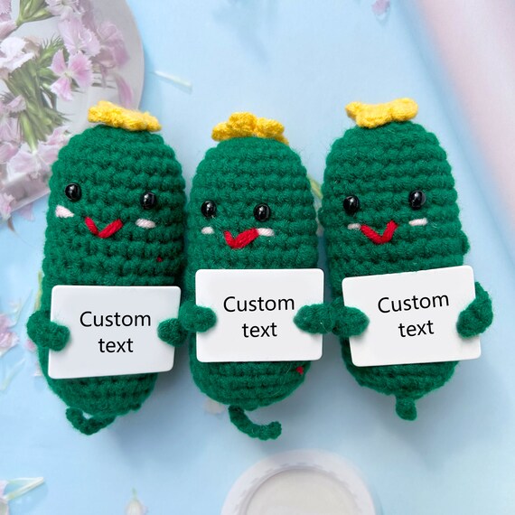 Emotional Support Pickle,positive Pickle,big Fan Pickle,handmade