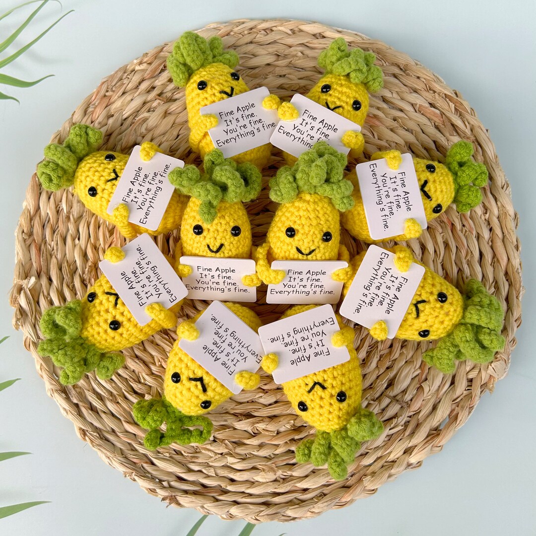 Bulk Sale Crochet Pineapple,mental Health Gift for Family/friends/team