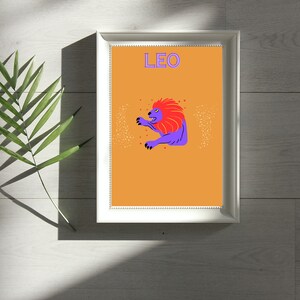 Leo Lion Poster