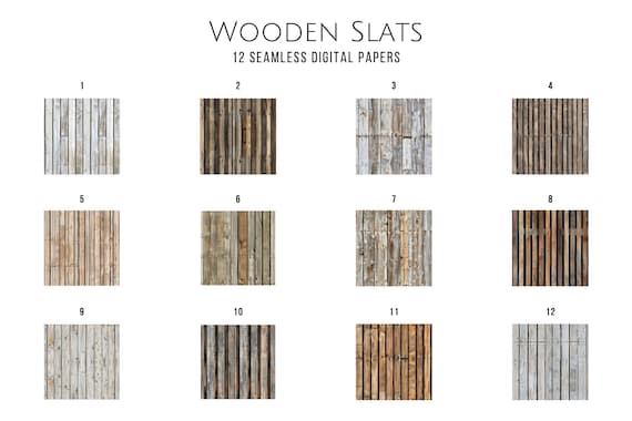 Slat Paper Wood Slat Textured Paper