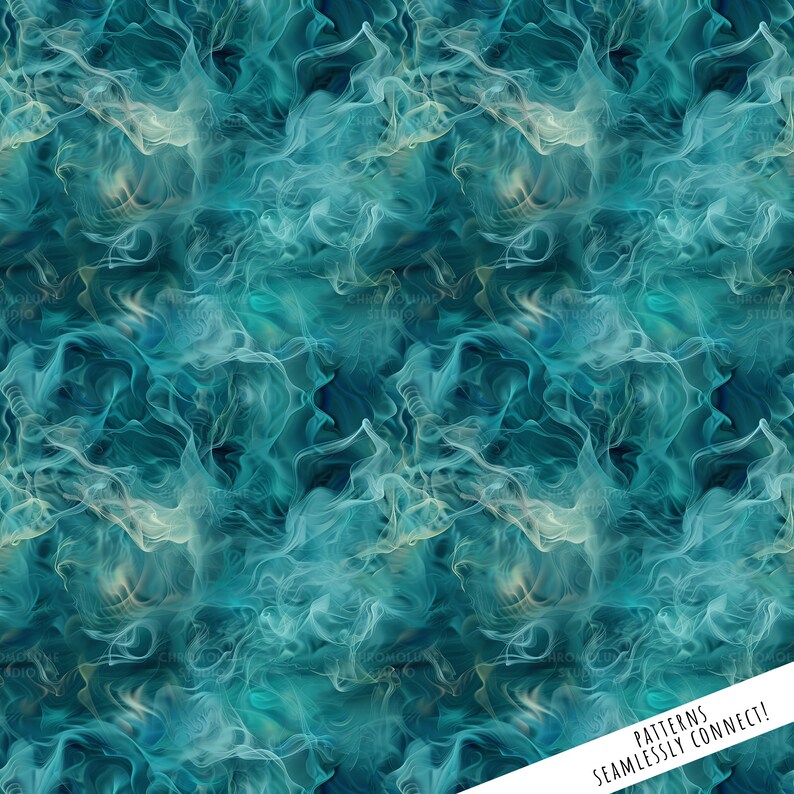 Ethereal Smoke Digital Paper: Seamless Colorful Mist Patterns (digital ...