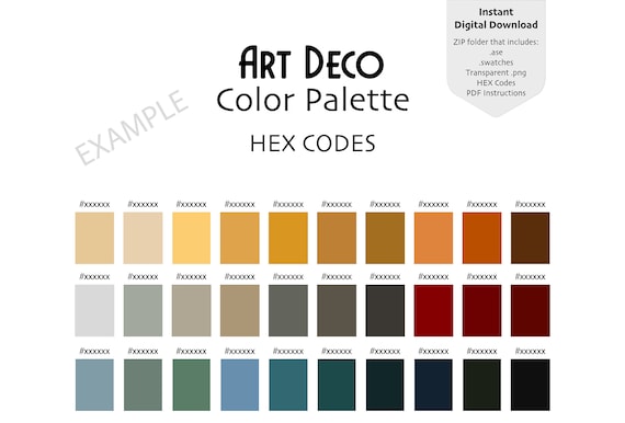 1920's color top palette fashion