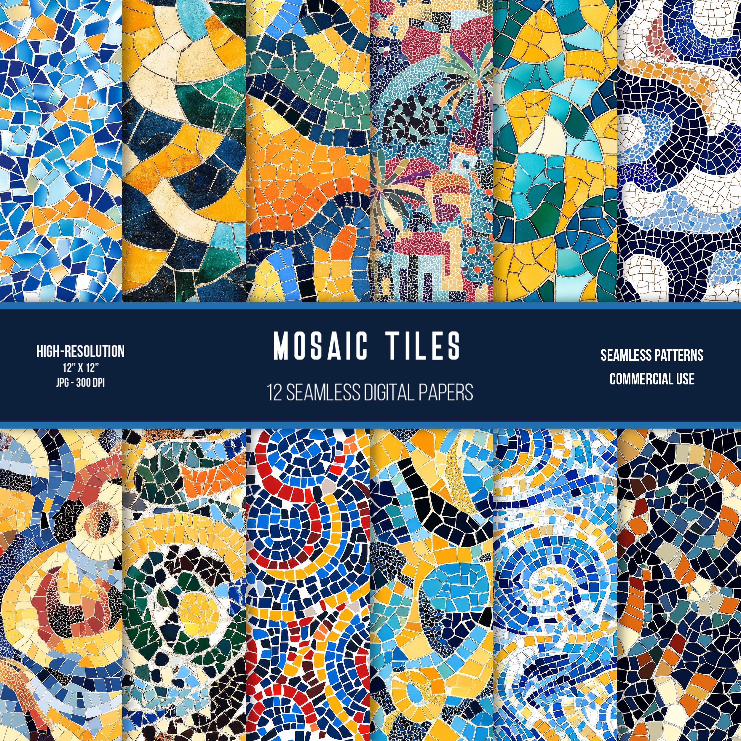 Gaudi mosaic tiles - Etsy 日本