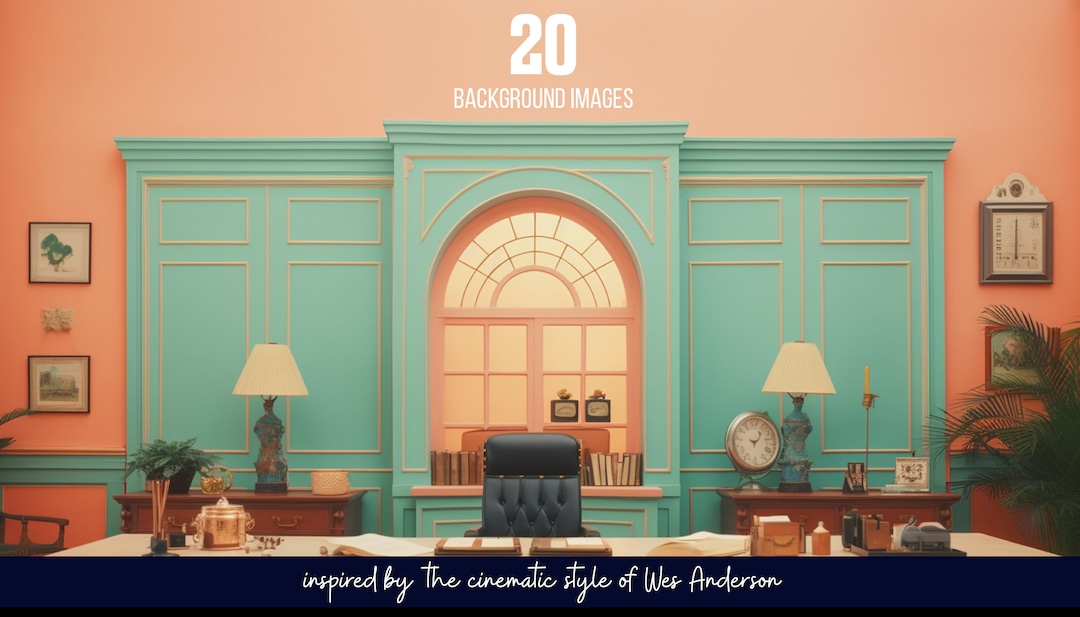 20 Wes Anderson Inspired Virtual Backgrounds: Cinematic Home