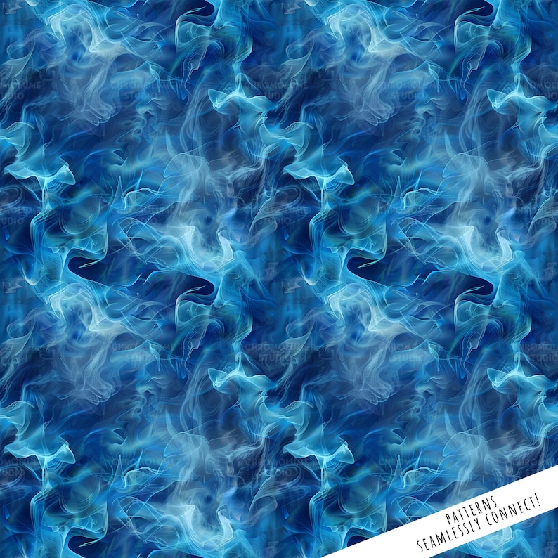 Ethereal Smoke Digital Paper: Seamless Colorful Mist Patterns (digital ...