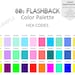 80s Flashback Procreate & Adobe Digital Color Palette Instant Download ...