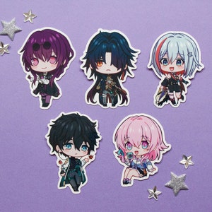 Honkai Star Rail HSR March7 Dan Heng Blade Kafka Topaz Chibi Character Vinyl Stickers