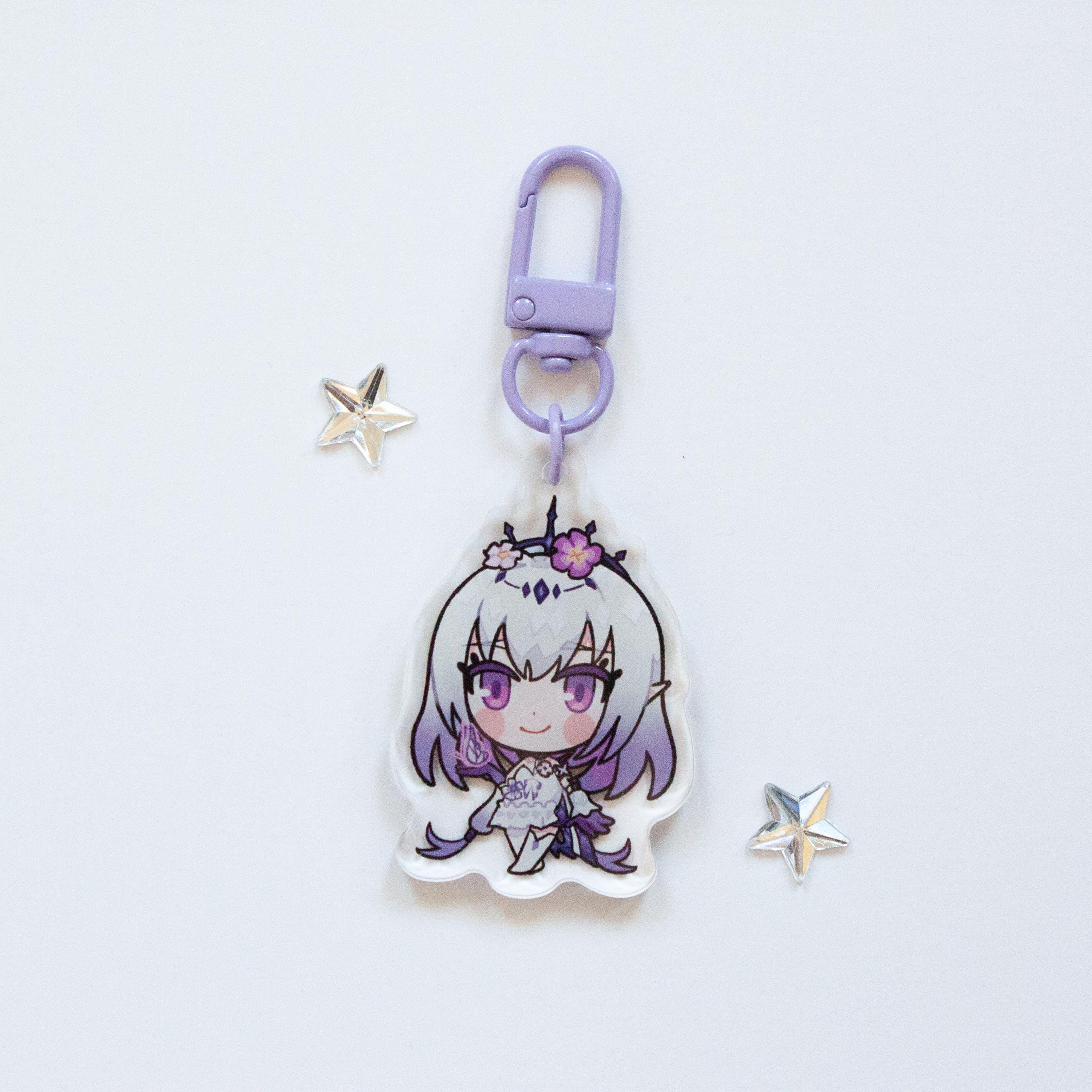 Porte-clés Acrylique Anime Honkai - Lot De 5 Figurines Anaxa Phainon Pour Sac, Trousseau, Décoration, Cadeau - 11
