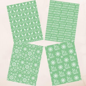 Christmas Patterned Digital Papers 20 Printable Festive Crafting Papers ...