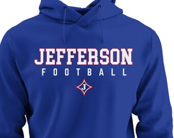 Jefferson Dragons Football Dominanz Grafik Hoodie für Erwachsene