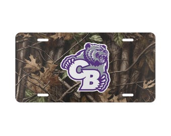 Cherokee Bluff Camouflage Vanity License Plate